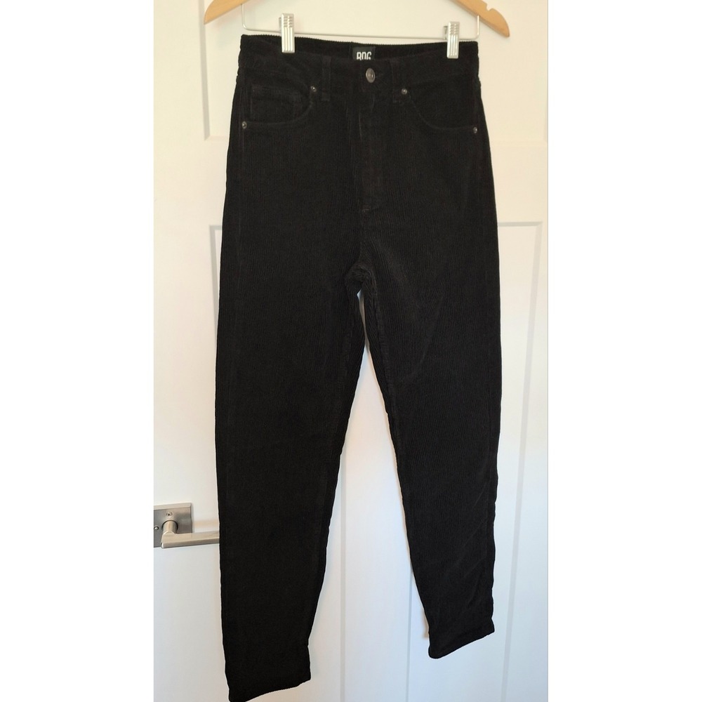 Urban Outfitters BDG Mom High Rise Black Corduroy Jeans Womens Size 27
